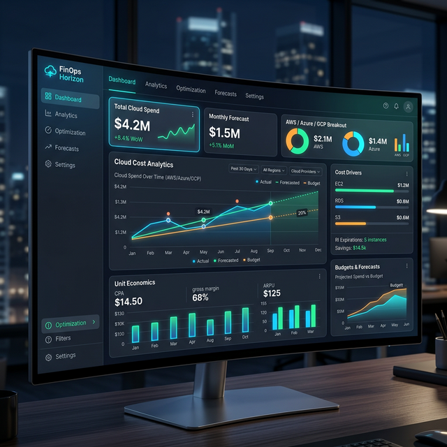 NerveCenter FinOps dashboard